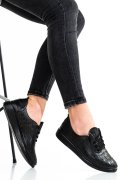 PANTOFI SPORT NEGRI PIELE NATURALA APCKD03