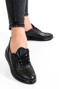 PANTOFI SPORT NEGRI PIELE NATURALA APCKD03