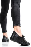 PANTOFI SPORT NEGRI PIELE NATURALA APCKD03