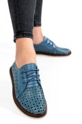 PANTOFI ALBASTRI PIELE NATURALA APCK990