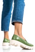 MOCASINI VERZI PIELE NATURALA 1S770042