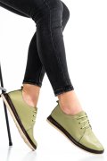 PANTOFI OLIVE PIELE NATURALA APCK550