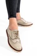 PANTOFI BEJ PIELE NATURALA 8S77877