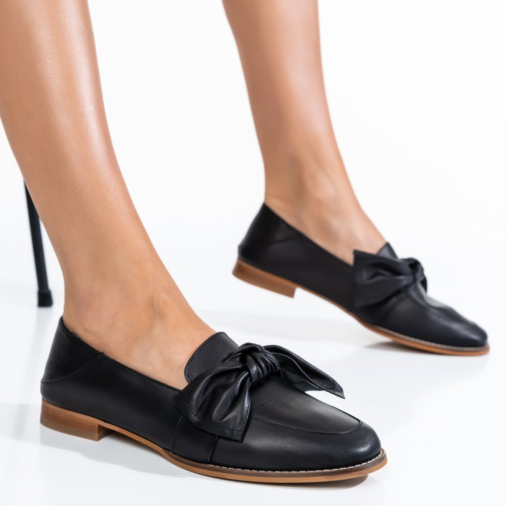 ESPADRILE NEGRE PIELE NATURALA 7S77205