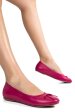 Balerini fuchsia piele naturala 7s77190b