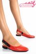 Sandale rosii piele naturala 6s7700
