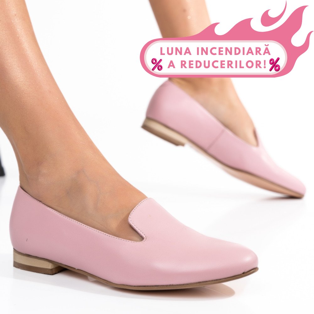 BALERINI ROZ PIELE NATURALA 4S7765