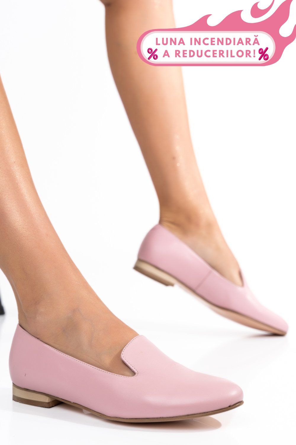 BALERINI ROZ PIELE NATURALA 4S7765