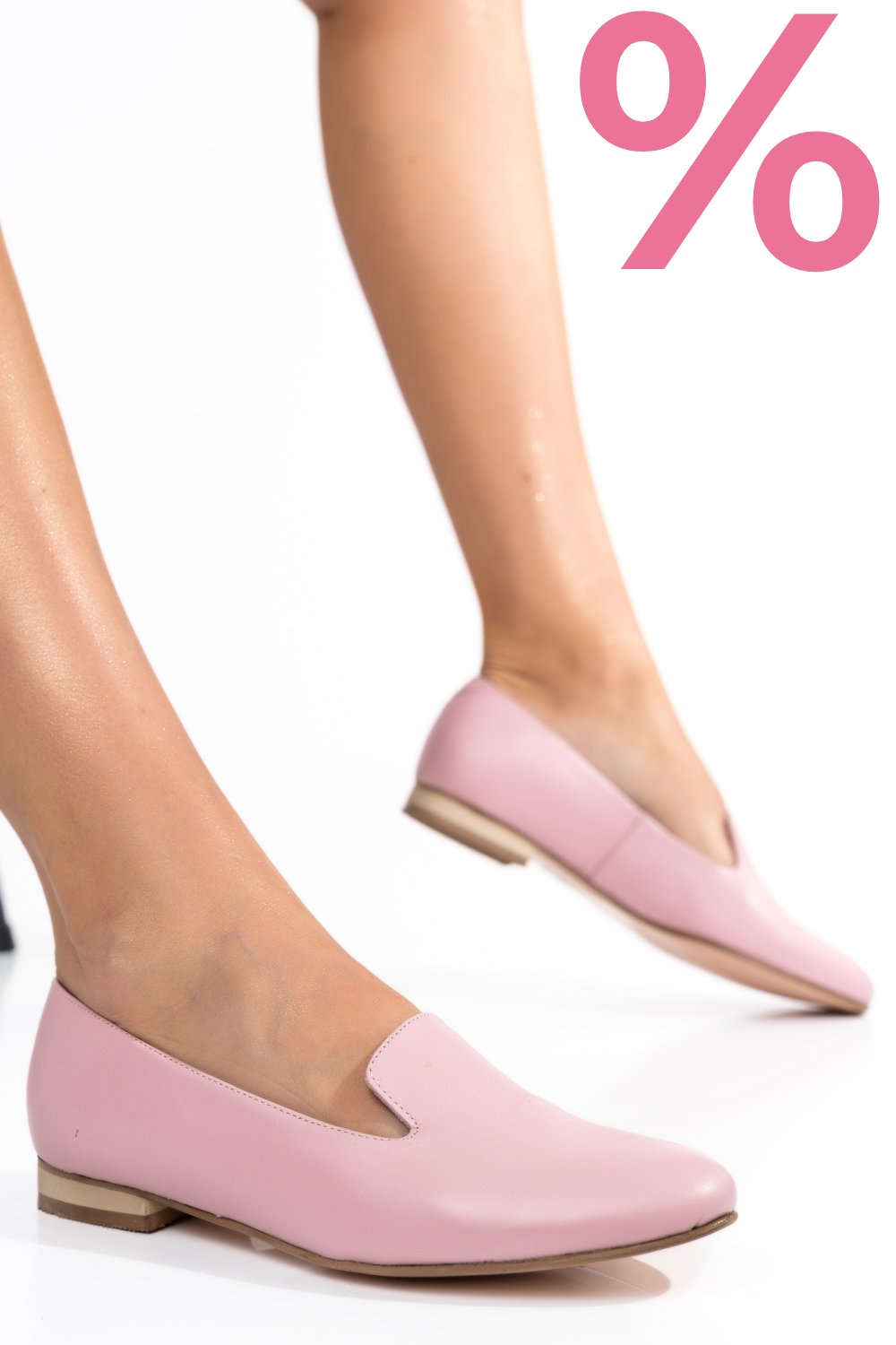 BALERINI ROZ PIELE NATURALA 4S7765