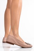 BALERINI DAMA PIELE NATURALA ROZ US77480