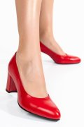 PANTOFI ROSII PIELE NATURALA 3PC015