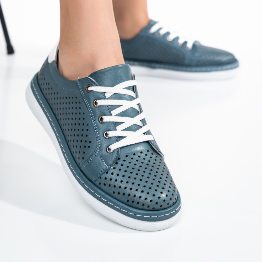 PANTOFI SPORT BLEU PIELE NATURALA ASPKD003