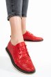 Pantofi rosii piele naturala apck880