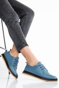 PANTOFI ALBASTRI PIELE NATURALA APCK550