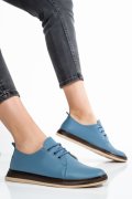 PANTOFI ALBASTRI PIELE NATURALA APCK550