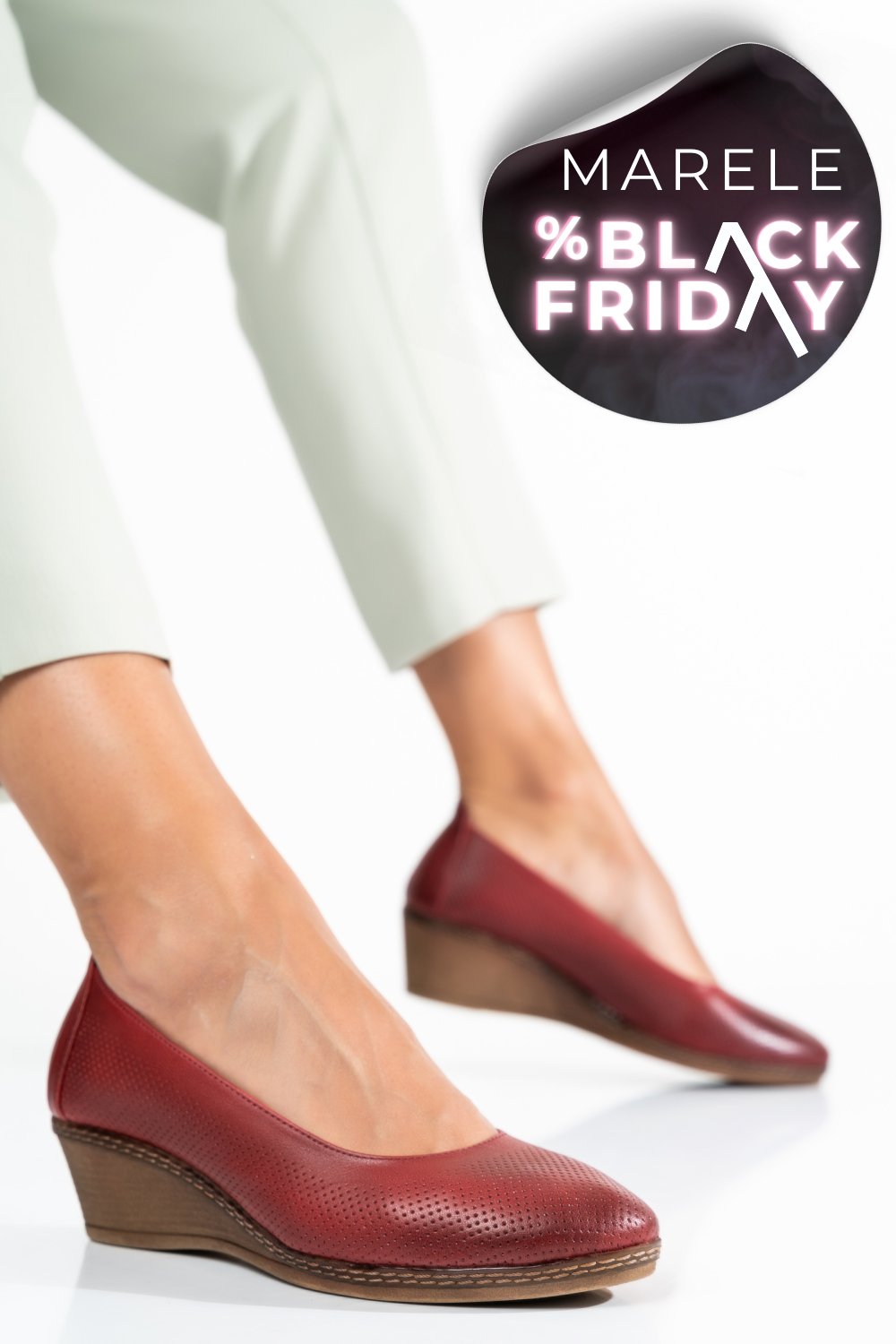 PANTOFI BORDO PIELE NATURALA 1S77084