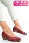PANTOFI BORDO PIELE NATURALA 1S77084