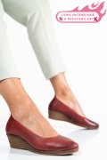PANTOFI BORDO PIELE NATURALA 1S77084