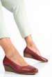 Pantofi bordo piele naturala 1s77084