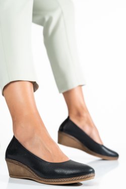 PANTOFI NEGRI PIELE NATURALA 1S77084