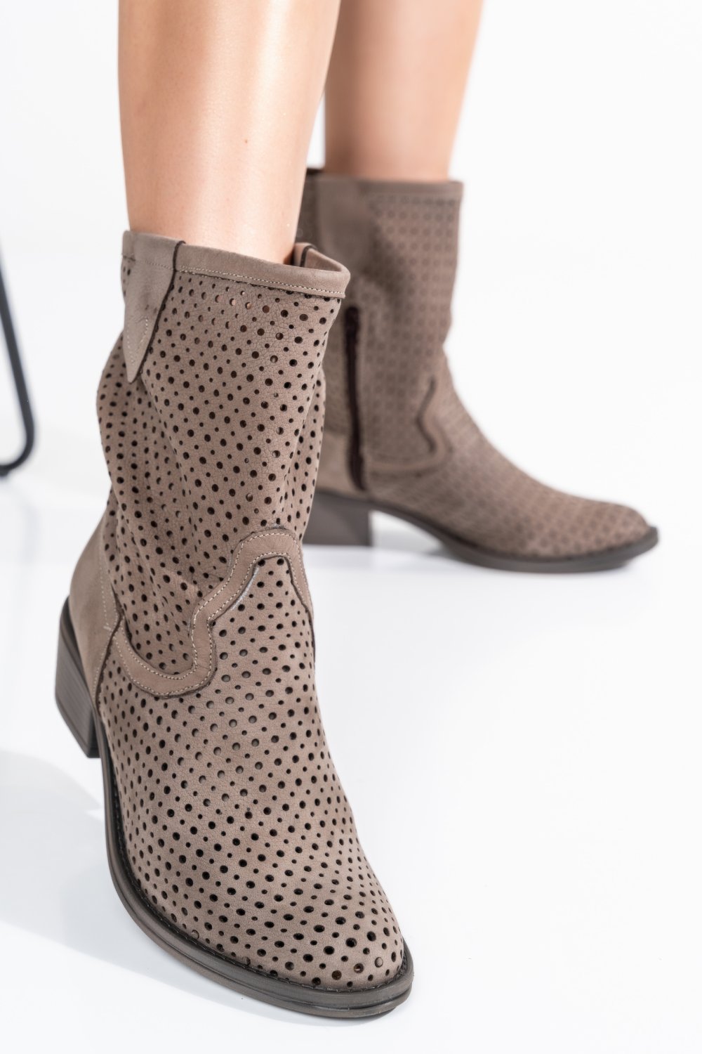 CIZME TAUPE PIELE NATURALA 2PC21822NBK