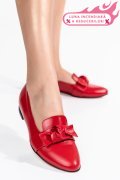 MOCASINI ROSII PIELE NATURALA 4PC60