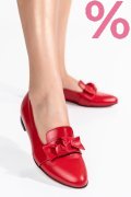 MOCASINI ROSII PIELE NATURALA 4PC60