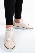 PANTOFI SPORT BEJ PIELE NATURALA APCKD23145