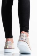 PANTOFI SPORT BEJ PIELE NATURALA APCKD23145