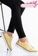 Pantofi sport galben piele naturala apckd23145