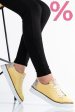 Pantofi sport galben piele naturala apckd23145