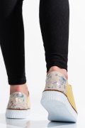 PANTOFI SPORT GALBEN PIELE NATURALA APCKD23145