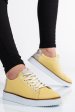 Pantofi sport galben piele naturala apckd23145
