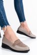Pantofi bej piele naturala 231695np