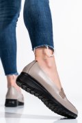 PANTOFI BEJ PIELE NATURALA 231695NP