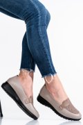 PANTOFI BEJ PIELE NATURALA 231695NP