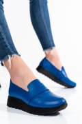 MOCASINI ALBASTRI PIELE NATURALA 2PC022
