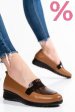 Pantofi maro piele naturala 231695np
