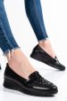 Pantofi negri piele naturala 231695np
