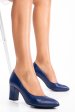 Pantofi dama guban piele naturala albastri inchis 3s77292
