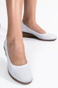 PANTOFI ALBI PIELE NATURALA 1S77084