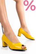 PANTOFI GALBENI PIELE NATURALA 1S77515