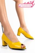 PANTOFI GALBENI PIELE NATURALA 1S77515