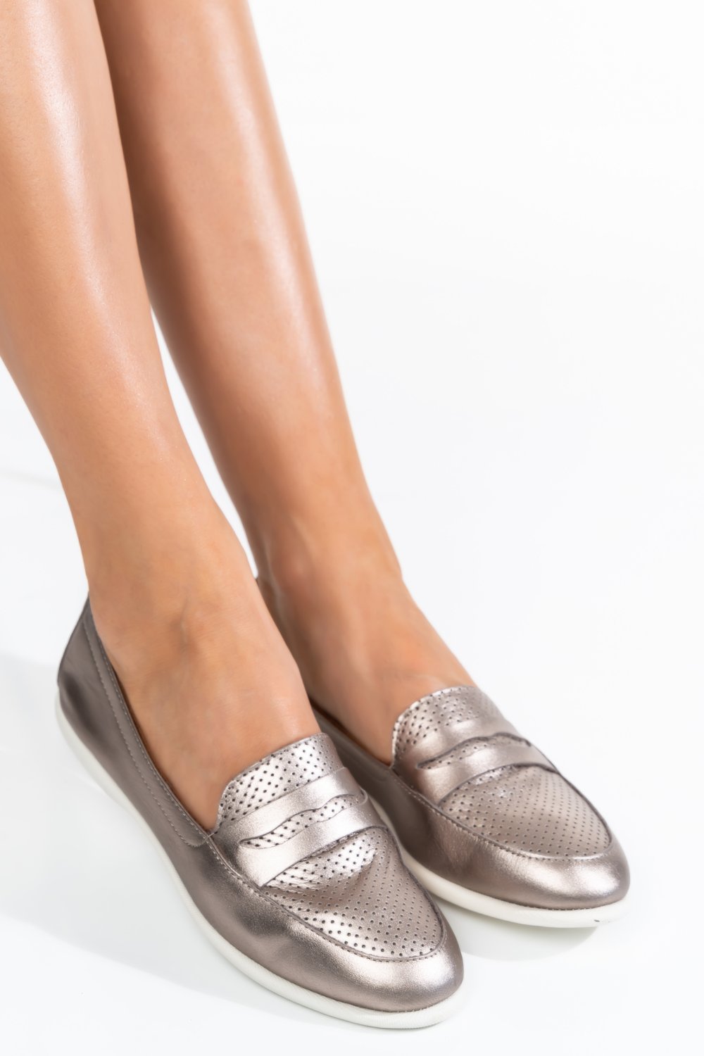 MOCASINI AURII PIELE NATURALA 1S7770