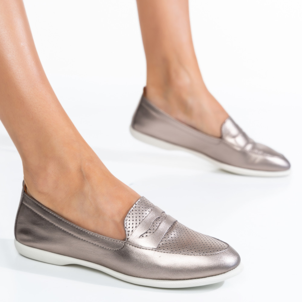 MOCASINI AURII PIELE NATURALA 1S7770