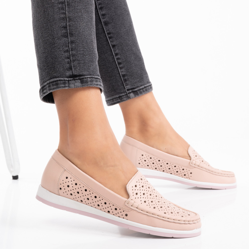 PANTOFI ROZ PIELE NATURALA 2S77021