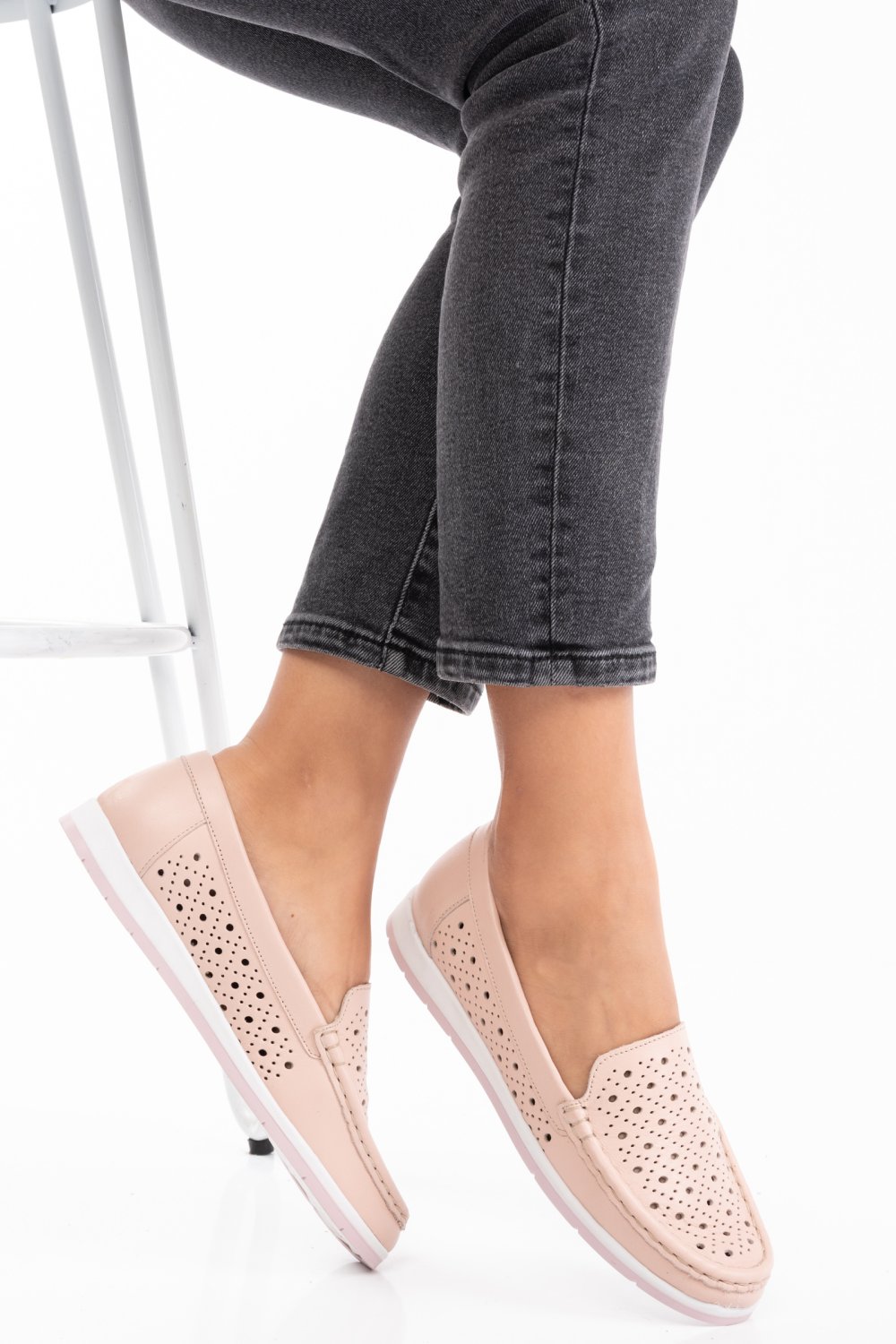 PANTOFI ROZ PIELE NATURALA 2S77021