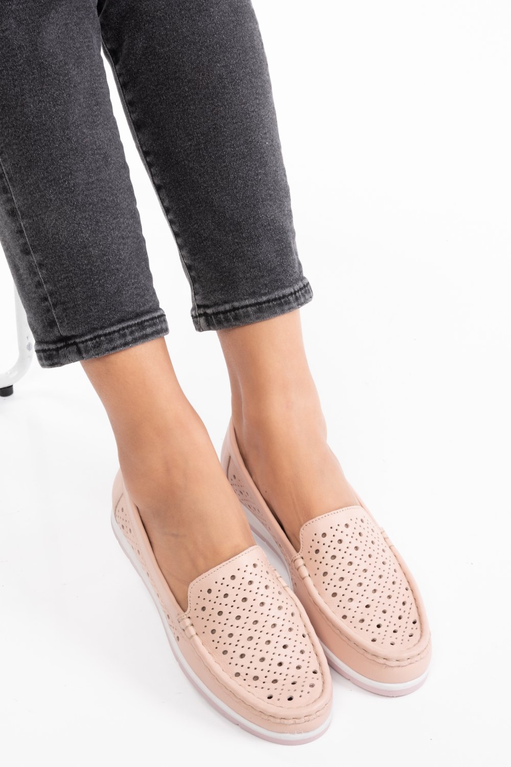 PANTOFI ROZ PIELE NATURALA 2S77021