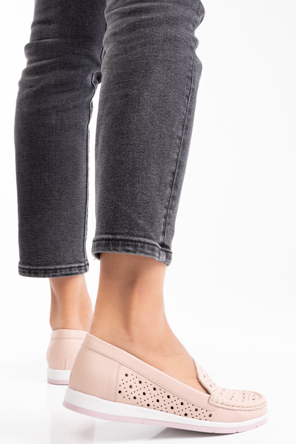 PANTOFI ROZ PIELE NATURALA 2S77021