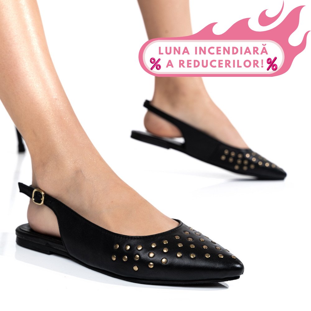 PANTOFI NEGRI PIELE NATURALA 7S77328